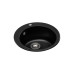 Мойка GRANADO VITORIA 506x506x210 круглая black shine + сифон