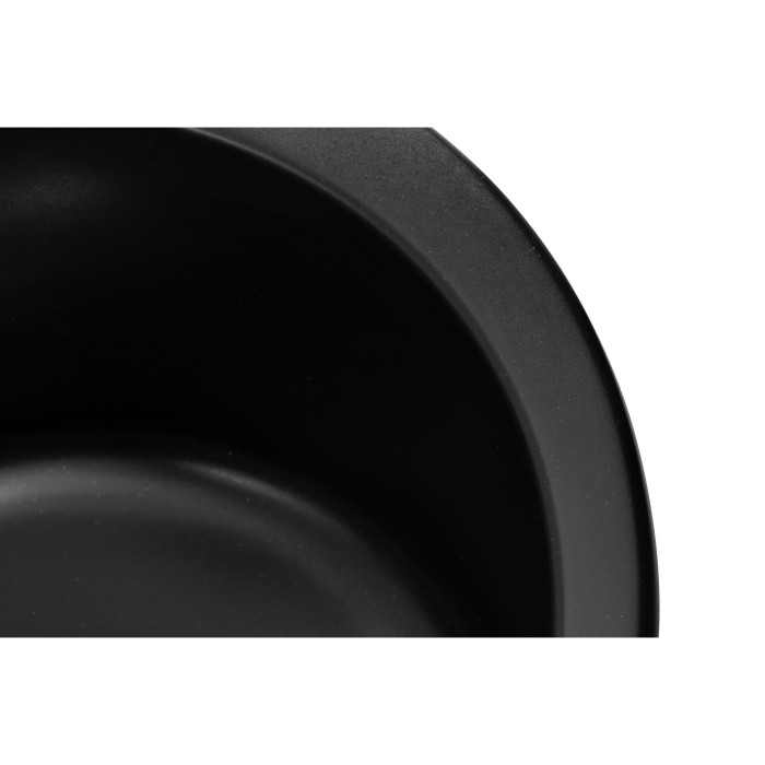 Мойка для кухни из искуственого камня Granado VITORIA 506x506x210 круглая black shine + сифон Мойка для кухни из искуственого камня Granado VITORIA 506x506x210 круглая black shine + сифон