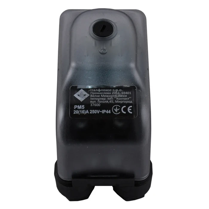 Реле тиску Italtecnica PM/5G-14R20SG (1,4 - 2,8бар,20A-240В, IP55, 1/4 ), прозорий корпус Реле тиску Italtecnica PM/5G-14R20SG (1,4 - 2,8бар,20A-240В, IP55, 1/4 ), прозорий корпус