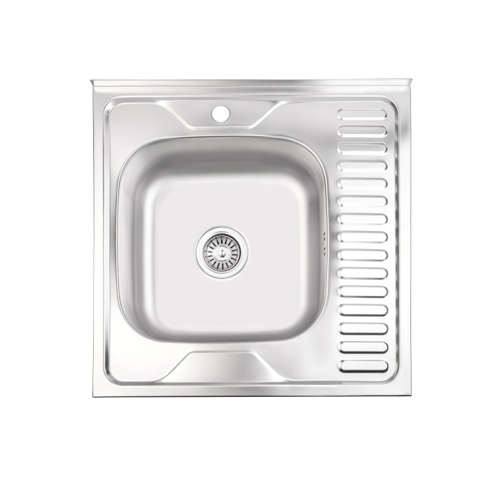 Кухонная мойка Brinex 6060-L 0,6 мм Satin (BRIN6060LSAT06)