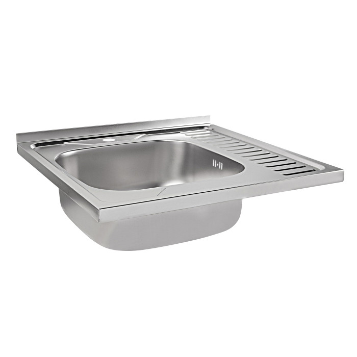 Кухонная мойка Brinex 6060-L 0,6 мм Satin (BRIN6060LSAT06)