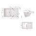 Кухонная мойка Lidz 790x495/230 WHI-01 (LidzWHI01790495230)
