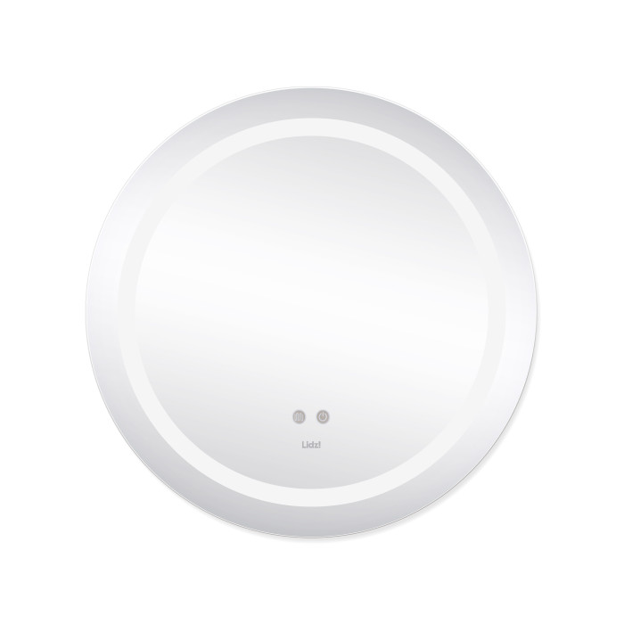 Зеркало Lidz Aria R600 с LED-подсветкой Touch, с антизапотеванием, с диммером, регулятор яркости LD78LR600
