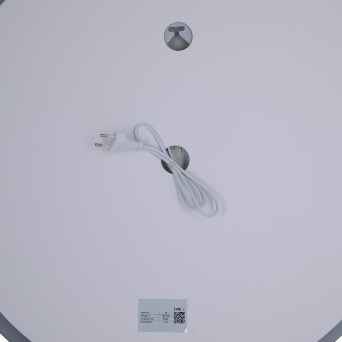 Зеркало Lidz Aria R600 с LED-подсветкой Touch, с антизапотеванием, с диммером, регулятор яркости LD78LR600