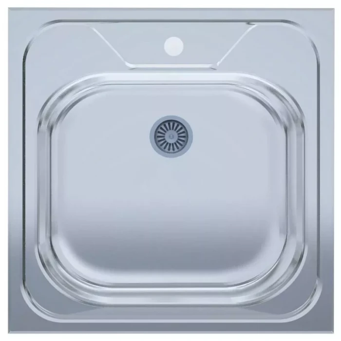 Мийка нерж.UA 5050 товщ-0.4mm, р-р-500*500*140mm Polish (накладна) {20}