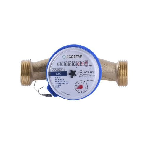 Лічильник холодної води Ecostar DN20 3/4" L130 E-C 4,0 без КМЧ