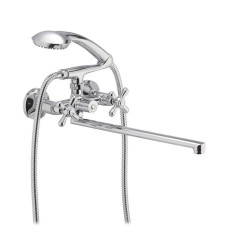 Змішувач для ванни HAIBA Dominox 2-х ручки chr-140 euro (HB0064)