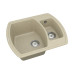 Мийка для кухні Vankor Norton NMP 03.63 Beige прямокутна з сифоном