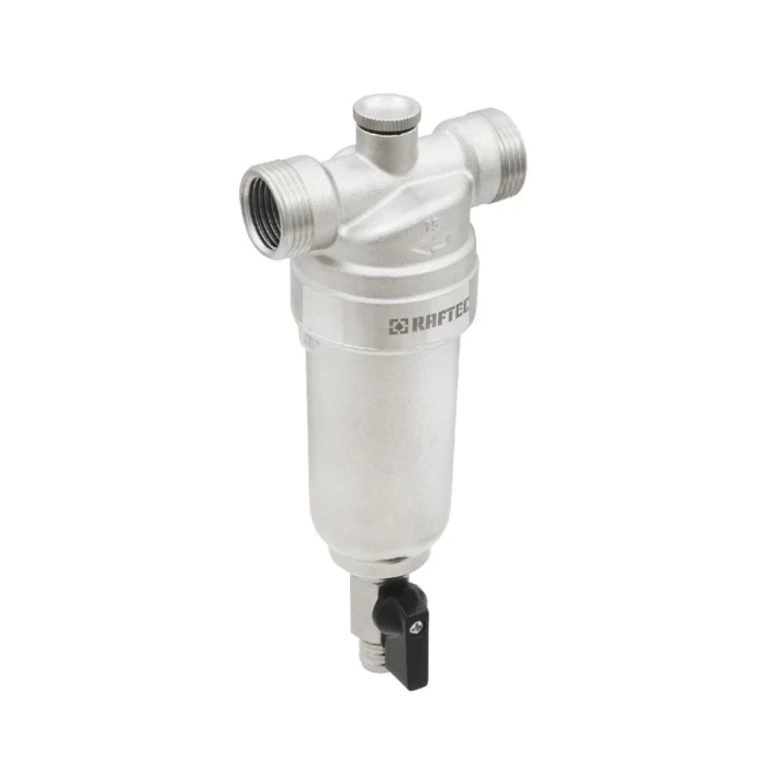 Фільтр самопромивний Raftec RMHF01 з манометром 1/2" (SW-89336)