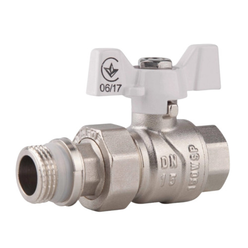 Кран шаровой "Американка" SD Forte 3/4" с антипротечкой прямой SF222W20