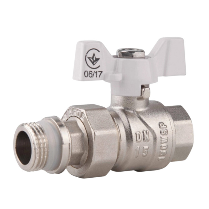Кран шаровой "Американка" SD Forte 3/4" с антипротечкой прямой SF222W20