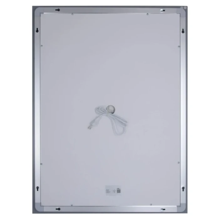 Зеркало настенное прямоуг 600х800 LIDZ Kubis LED touch с антизапот, димер, регулятор яркости