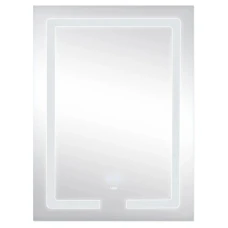 Зеркало настенное прямоуг 600х800 LIDZ Kubis LED touch с антизапот, димер, регулятор яркости