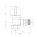 Кран радиаторный Icma 1/2" антипротечкой угловой с ручкой №802+940