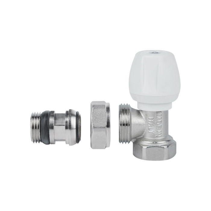 Кран радиаторный Icma 1/2" антипротечкой угловой с ручкой №802+940