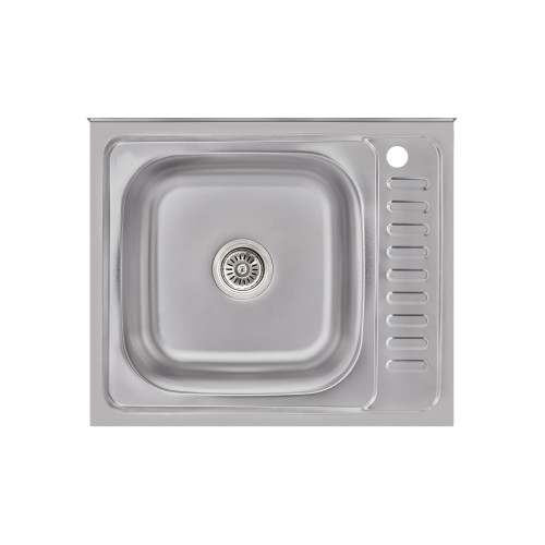 Кухонная мойка Brinex 6050-L 0,6 мм Satin (BRIN6050LSAT06)