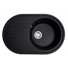 Мийка Solid Elegant 770х500х180 овал.антрацит + сифон