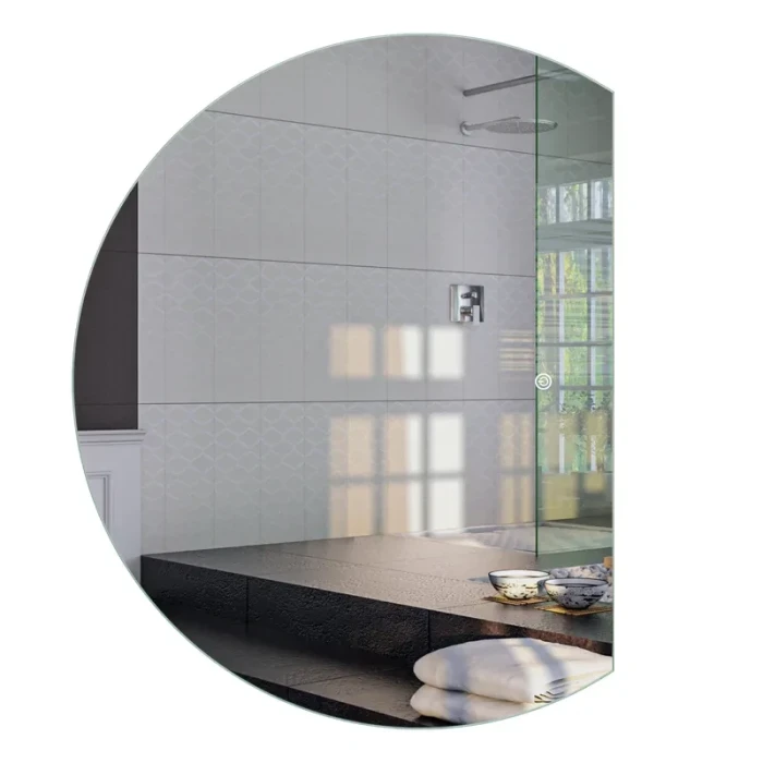 Зеркало полукруглое LED 90x70 MIXXUS Premium topper, контур, с антизапотев., димер