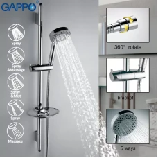 Душовий гарнітур GAPPO G8008, хром