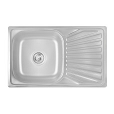 Мойка прямоугольная 780х480х180 сатин PLATINUM