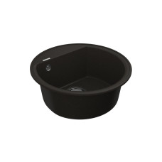 Мийка для кухні Vankor Easy EMR 01.45 Black кругла з сифоном