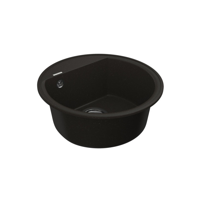 Мийка для кухні Vankor Easy EMR 01.45 Black кругла з сифоном