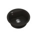 Мийка для кухні Vankor Easy EMR 01.45 Black кругла з сифоном