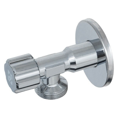 Кран угл. хром 1/2 х3/4  VВE0102 кругл. вент. RAFTEC