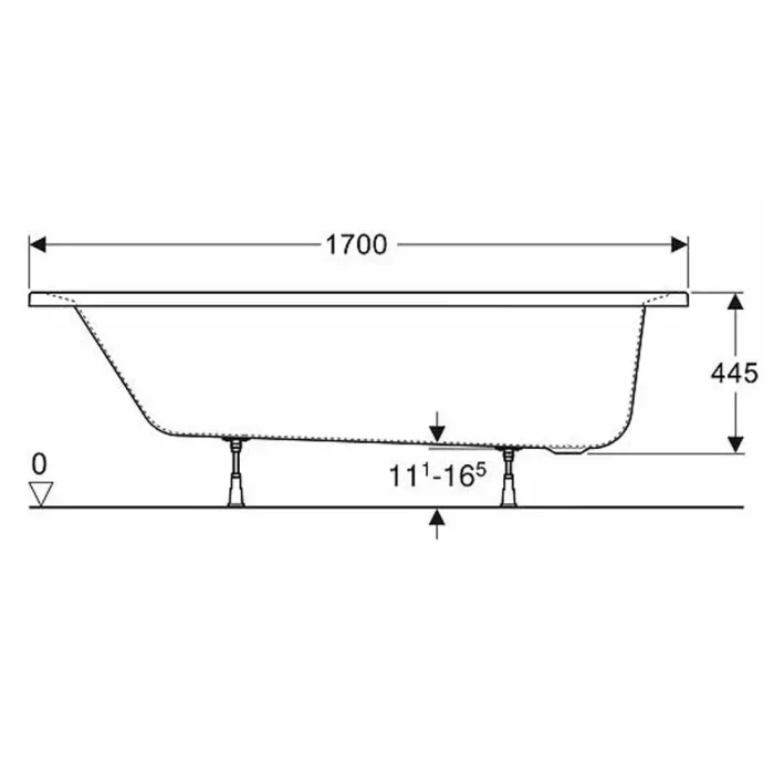 Ванна KOLO SUPERO 170x75 (с ножками SN14)