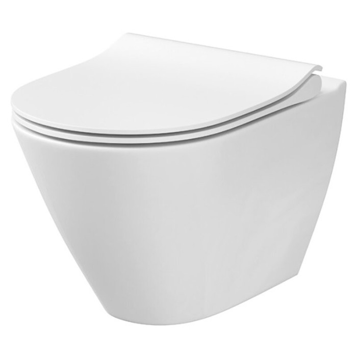 Унітаз підвісний Cersanit 743 CITY Clean On K701-104 з дюропластовим сидінням slim soft-close