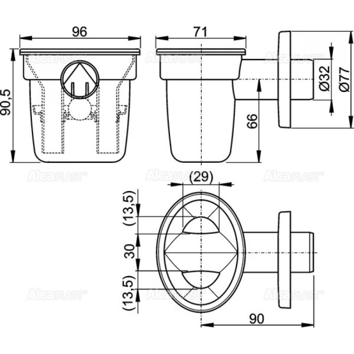 AKS1Z Сифон для збору конденсату з кулькою
