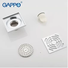 Вертикальний трап GAPPO G81052, латунь, 100х100 мм, хром