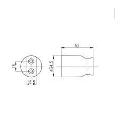 Держатель для ручного душа Qtap Spojeni округлый QT829910842854OB Black Matt