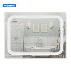 Зеркало Qtap Mideya (DC-F906) 800х600 с LED-подсветкой Touch, с диммером QT2078F906W