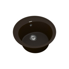Мойка для кухни из исскуственого камня Vankor Sity  510х510х200 круглая Chocolate + сифон