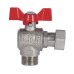 Кран шаровой с накидной гайкой SD Forte 3/4" ВН для воды угловой SF224W20