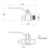 Кран шаровой SD Forte 1/2" ВН для воды (ручка) SF605W15