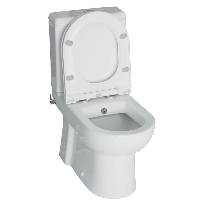 Компакт напольный с функцией бидэ, с сиденьем белый Slim slow-closing VOLLE Virgo 13-23-303
