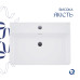 Раковина Qtap Nando LT 610х420х140 White QT12116146W
