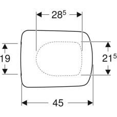 Сиденье с крышкой для унитаза Soft-Close quick-fix белое GEBERIT Selnova Square 500.336.01.1