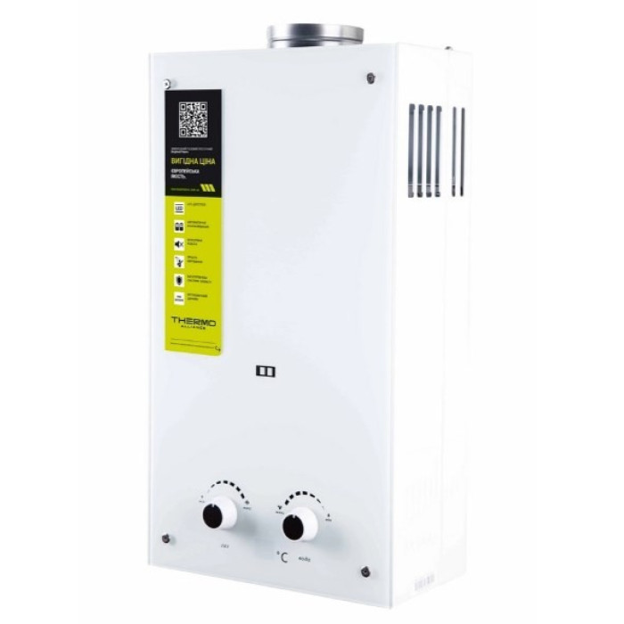 Колонка газовая Thermo Alliance JSD20-10GE стекло белое