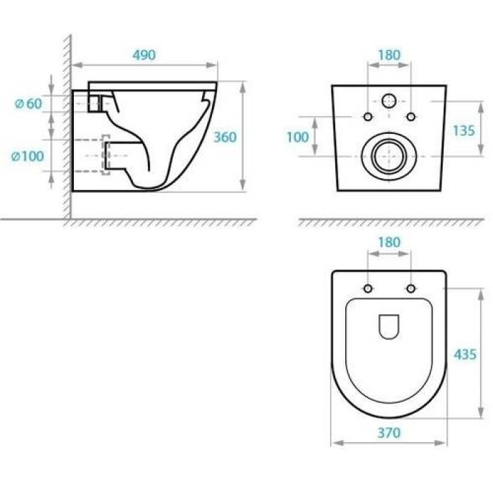 Комплект інсталяції KOLLER POOL Dune 1200SL+унітаз RoundSmartRimless slim soft-clous, клавіша Integro Cosmo хром глянцева