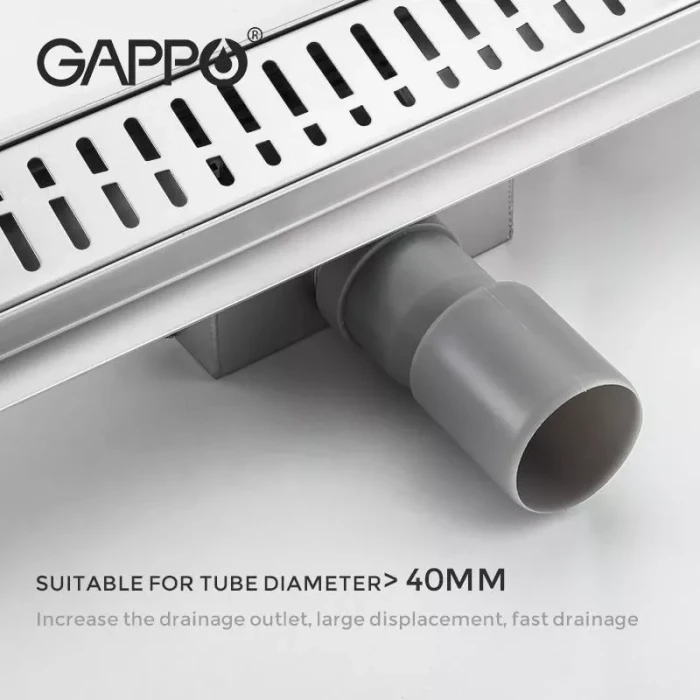 Трап для душу GAPPO G85007-3, 70х500 мм, нержавіюча сталь