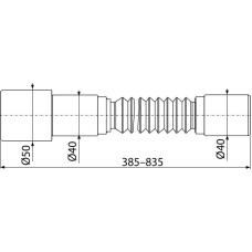 A795 Гофра 40*40/50 385-835 {100}