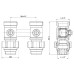 Кран кульовий SD Forte 3/4"х1/2" для радіатора нижній SF251W15