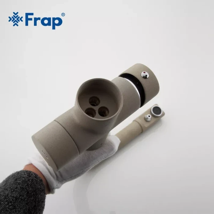 Змішувач для кухні на дві води Frap F4352-20, бежевий