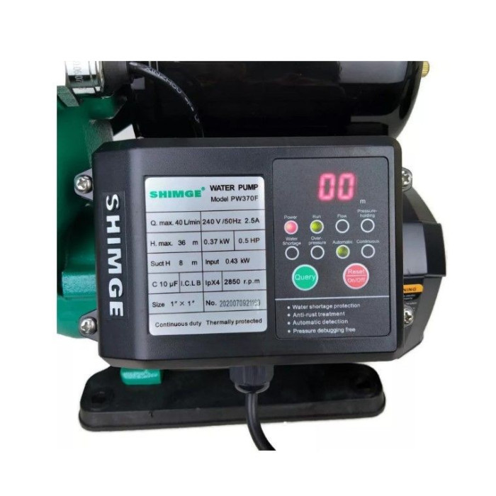 Станция PW370F 100P (0.37кВт, 40л/мин. 36 м) SHIMGЕ (вихревой насос)