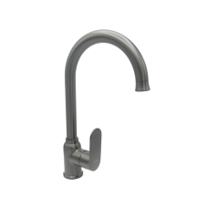 Смеситель для кухни AIM DG01250, с изогнутым изливом, темно-серый
