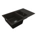 Мийка для кухні Vankor Orman OMP 04.80 Black прямокутна з сифоном