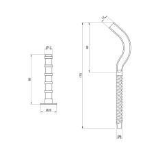 Крепеж SD Plus на алюминиевый радиатор 9х170 мм SD109170R